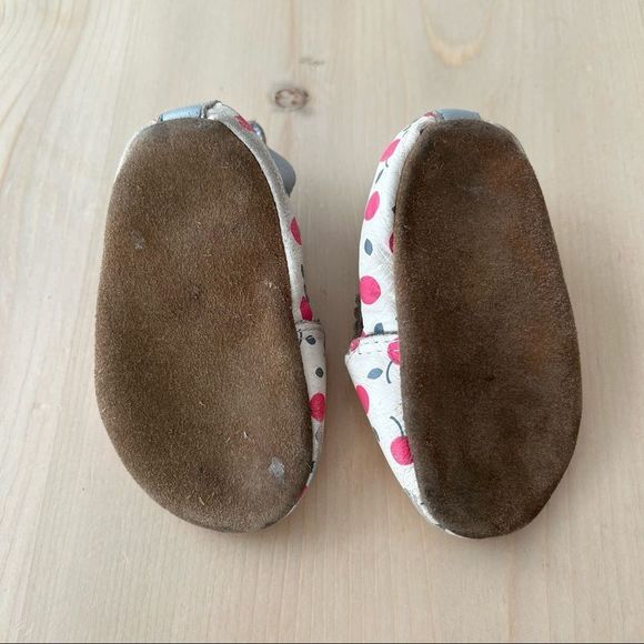 Baby Girl 0-6 Month  Robeez Leather Moccasin Shoes - Picture 4 of 9